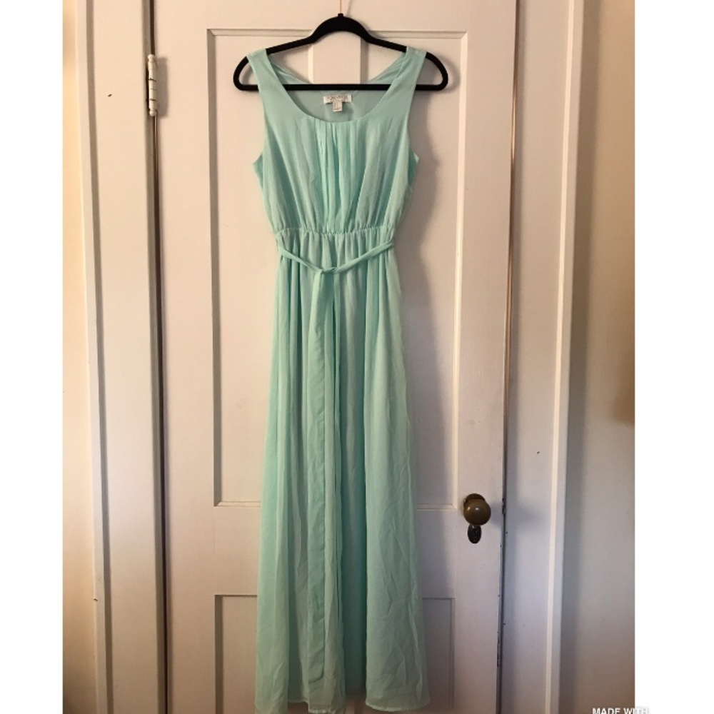 Forever 21 long mint colored dress